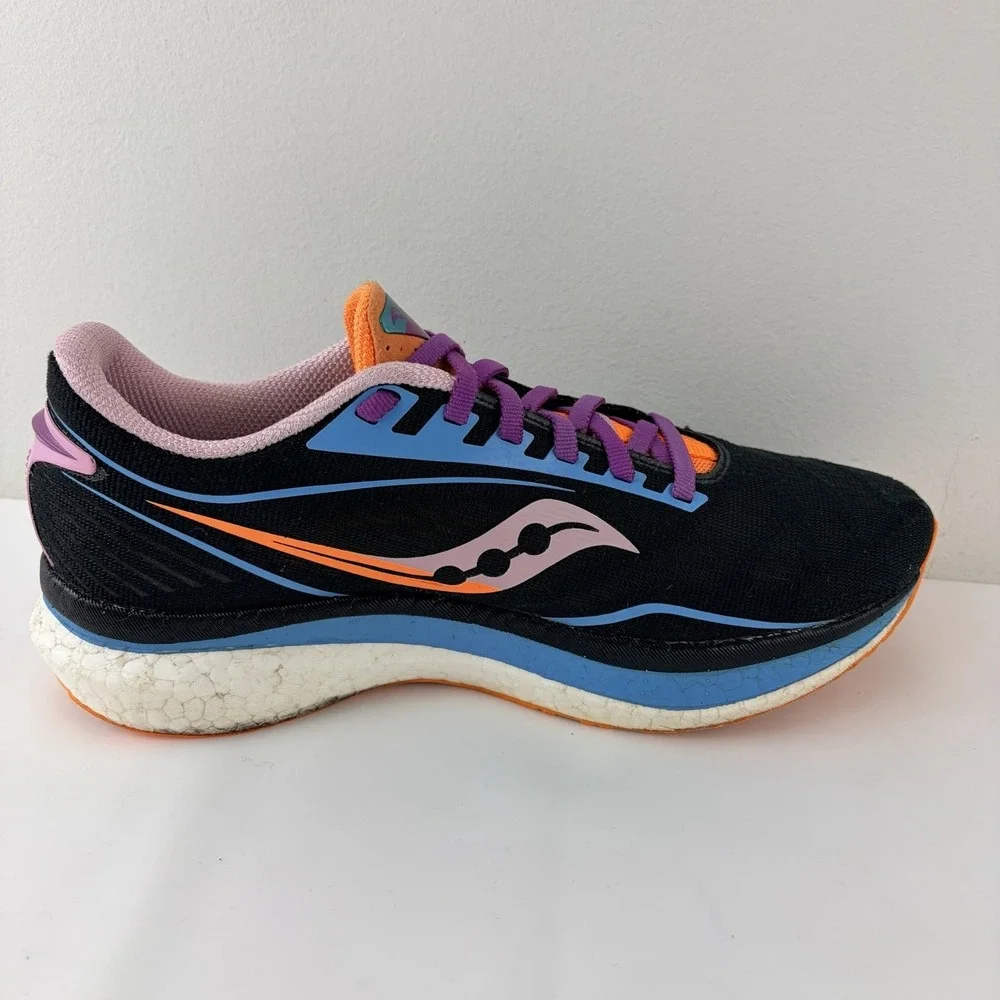 Saucony Endorphin Speed Black Orange Pink Women's Running‎ Shoes US 9 EU 40.5